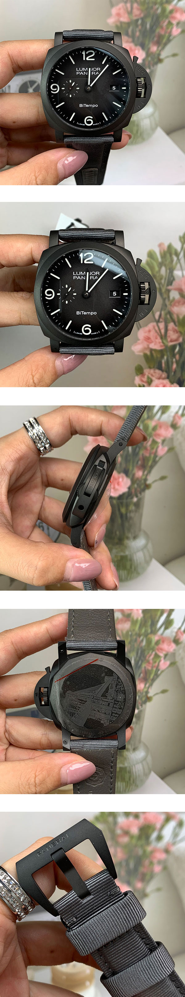 【VS製 パネライコピー】  ルミノール ドゥエ PAM1467 Luminor BiTempo Titanium DLC 安心できる通販ストア